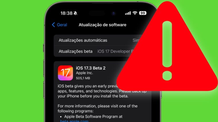 Attention : iOS 17.3 bêta 2 bloque certains iPhones, découvrez comment y remédier 1 Ilustração iOS 17.3 beta 2