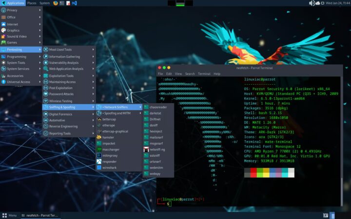 Linux Parrot 6.0 - Une distribution "dangereuse" !  J