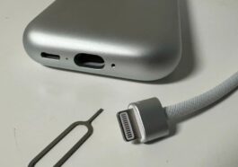 Imagem bateria dos Apple Vision Pro com cabo Lightning