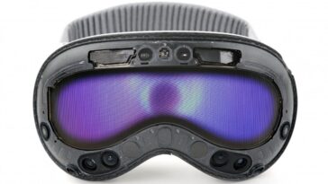 Imagem Apple Vision Pro desmontados