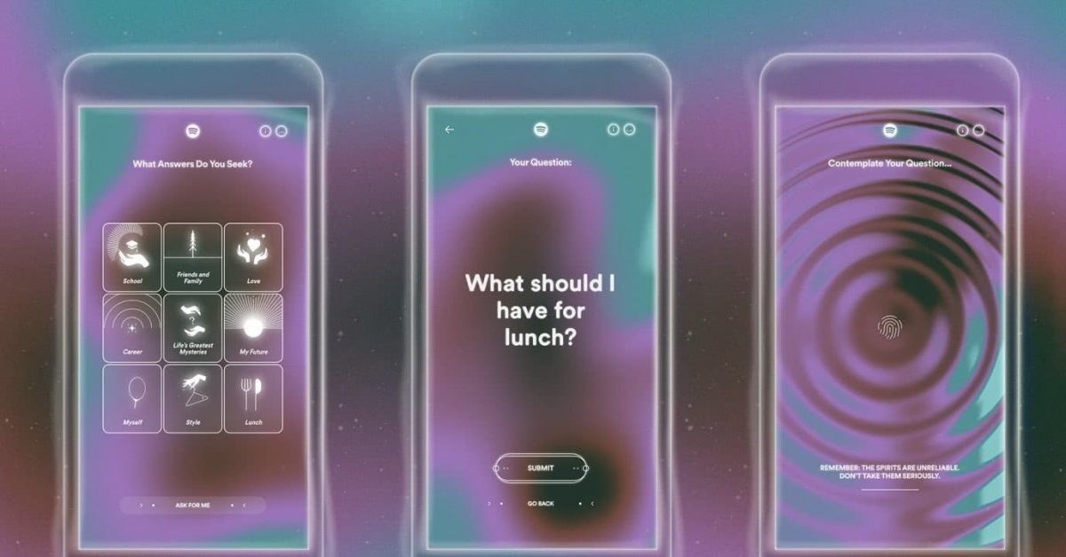 Spotify lance la fonctionnalité amusante « Song Psychic » pour prédire votre avenir et bien plus encore avec la musique 31 Spotify lance la fonctionnalité amusante « Song Psychic » pour prédire votre avenir et bien plus encore avec la musique