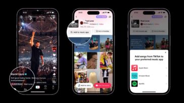 TikTok étend l'intégration avec Apple Music et Spotify à davantage de régions