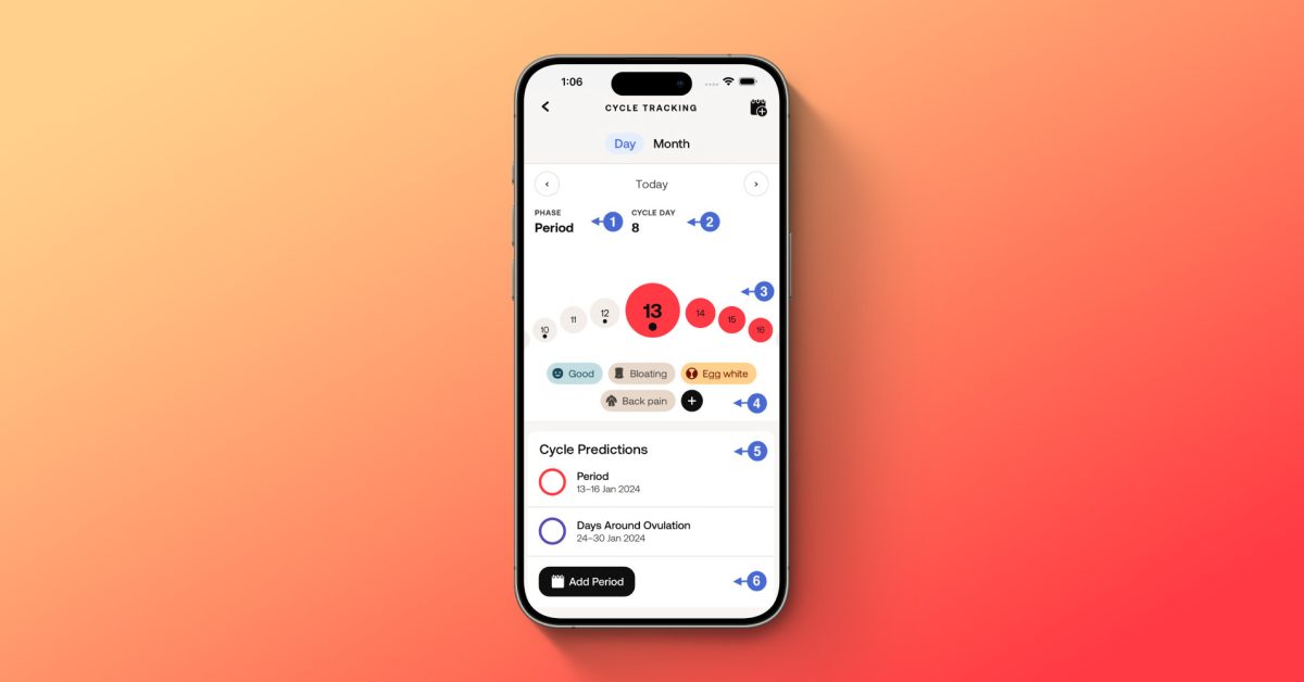 Withings ajoute enfin le suivi du cycle à son application : mieux vaut tard que jamais