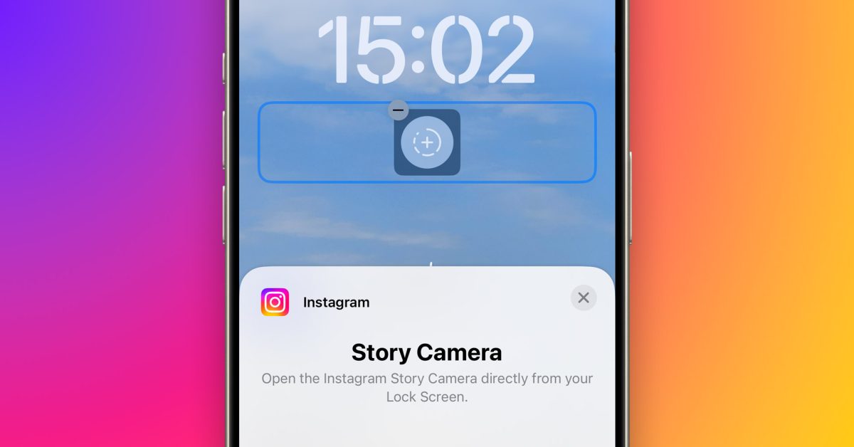 Instagram déploie un widget qui ouvre la Story Camera directement depuis l'écran de verrouillage