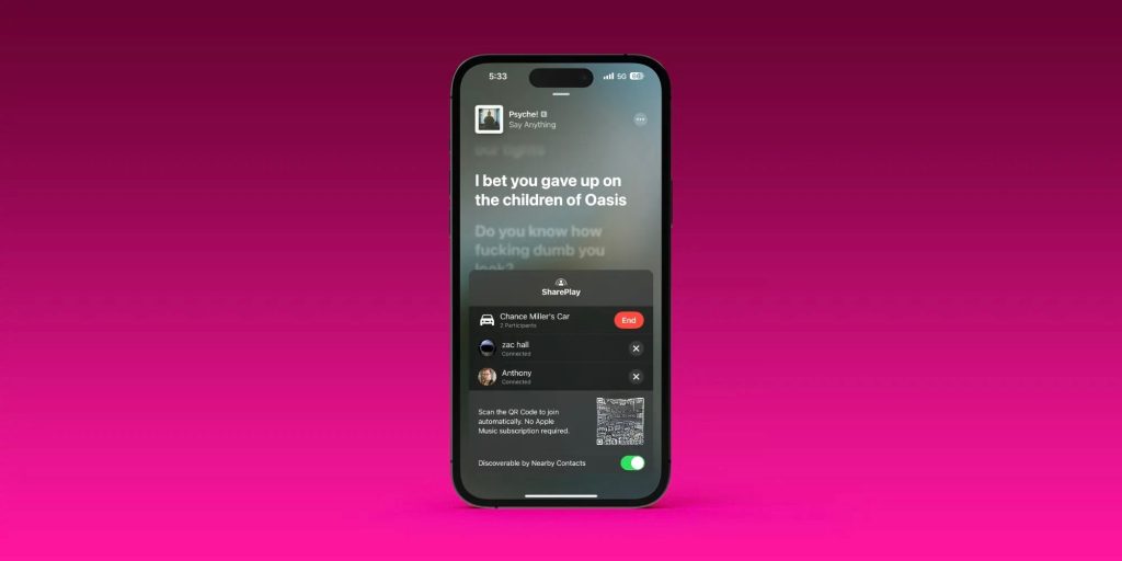 1711674005 920 Pratique Comment utiliser SharePlay dans CarPlay avec Apple Music