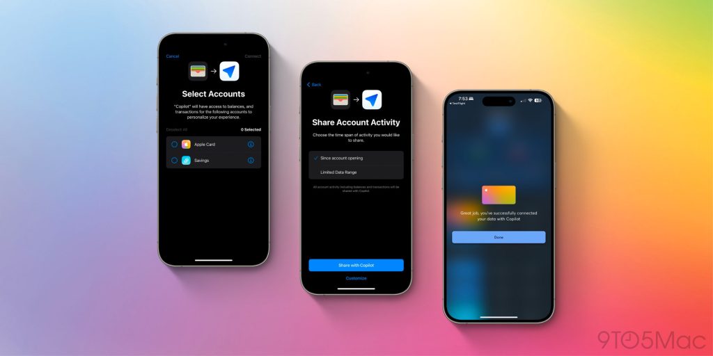 Comment Copilot rend la budgétisation encore plus facile grâce à la nouvelle intégration Apple Card, Cash et Savings 2 Comment Copilot rend la budgetisation encore plus facile grace a