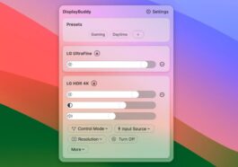 DisplayBuddy pour Mac mis à jour avec des widgets et des préréglages révisés