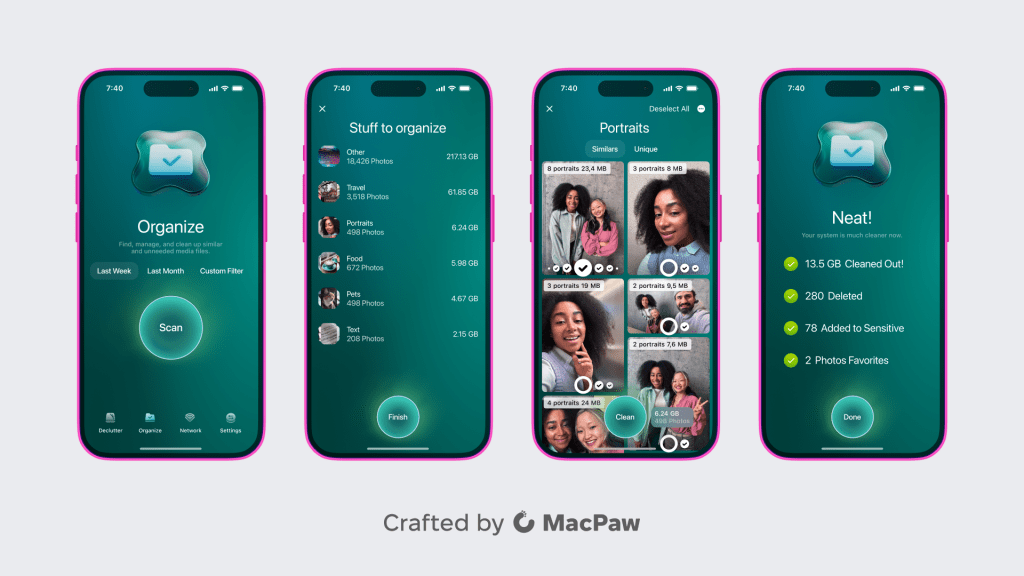 La nouvelle application CleanMyPhone de MacPaw désencombre et organise votre iPhone 3 La nouvelle application CleanMyPhone de MacPaw desencombre et organise votre