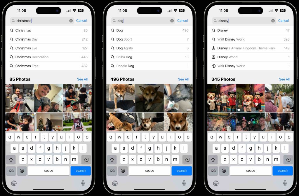 Lapplication Photos de liPhone est plus riche en fonctionnalites que