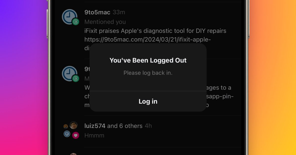 Les utilisateurs d'Instagram et de Theads seraient déconnectés des applications
