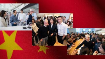 Tim Cook est en Chine : photos de l'ouverture du magasin et plus