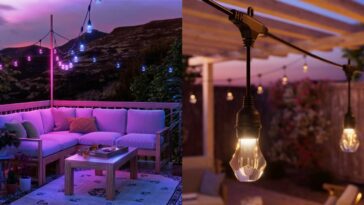 Nanoleaf veut améliorer votre terrasse avec sa guirlande lumineuse extérieure Matter LED