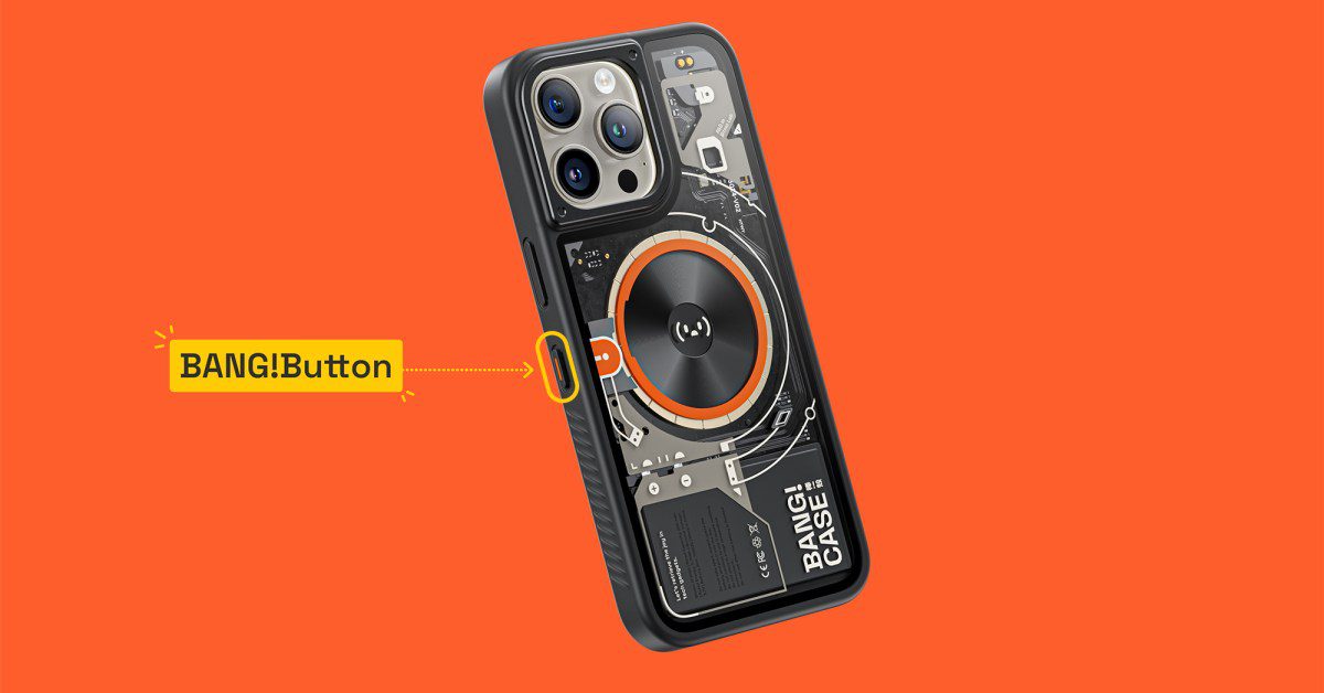 BANG!CASE est la « première coque au monde » pour iPhone 15 à ajouter un deuxième bouton d'action personnalisable