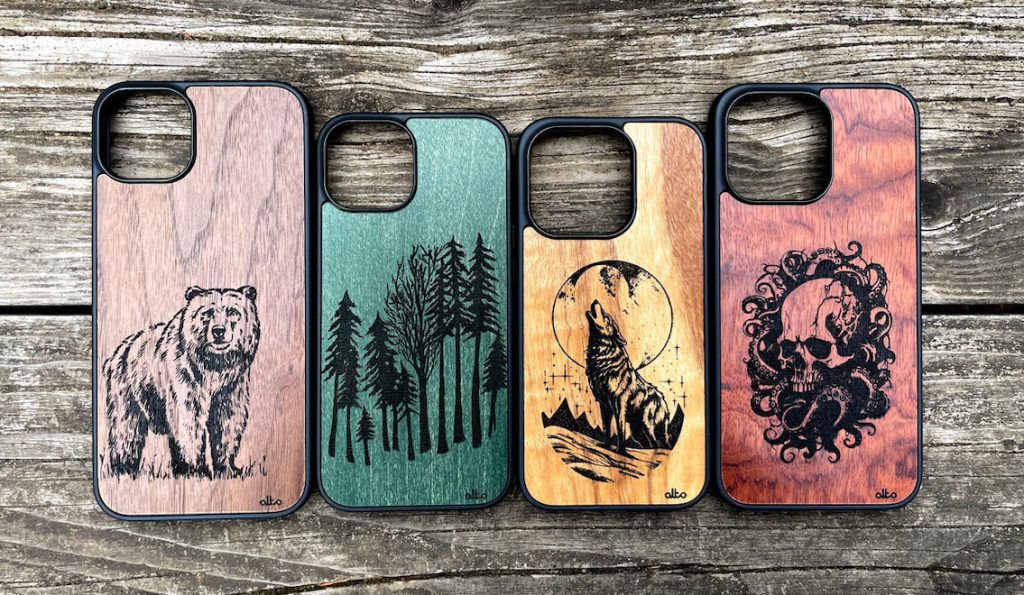 Alto-Meilleures coques iPhone 15-Coques Alto personnalisées en bois pour iPhone 15