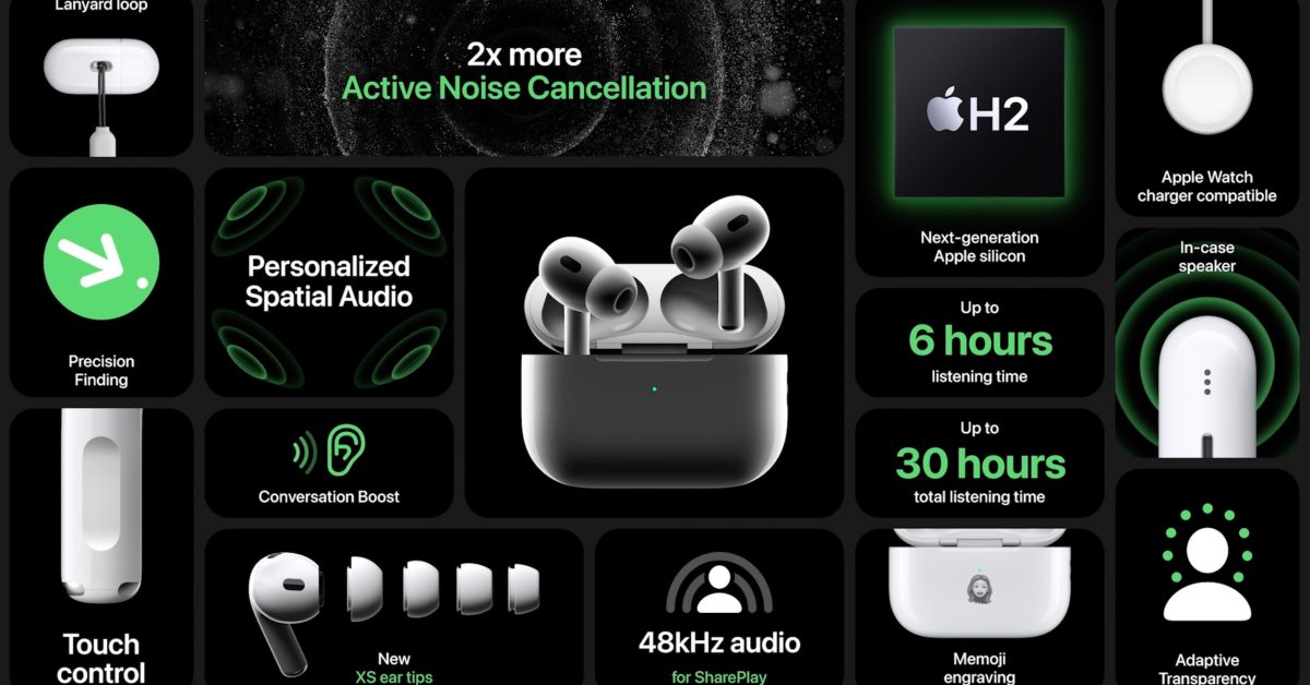 Les AirPods Pro 2 débarquent à 150 $, l'Apple Watch SE 2 à partir de 189 $, les bracelets officiels, plus