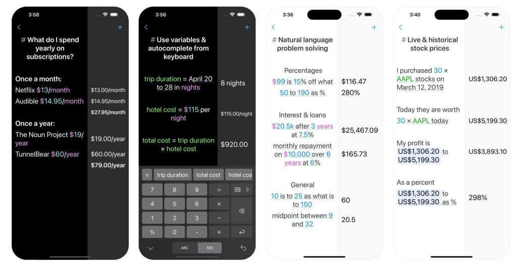 L’application de calcul de langage naturel Soulver 3 arrive sur iPhone 2 Lapplication de calcul de langage naturel Soulver 3 arrive sur