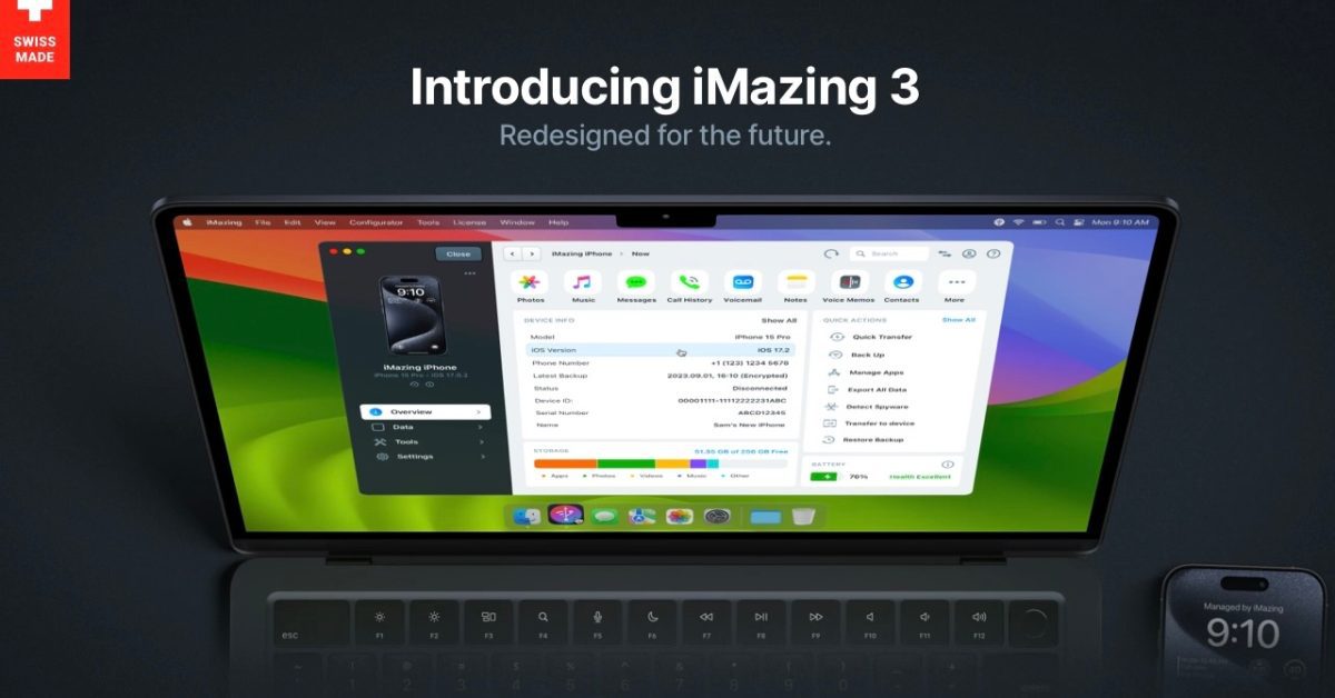 iMazing 3 est lancé pour Mac et PC avec un tout nouveau design, de ...