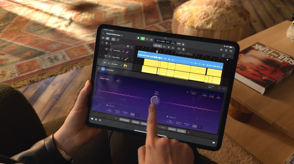 Libérez la puissance de l’iPad Pro M4 avec ces applications pour les professionnels de la création 7 Fonction de division de tige de Logic Pro pour iPad