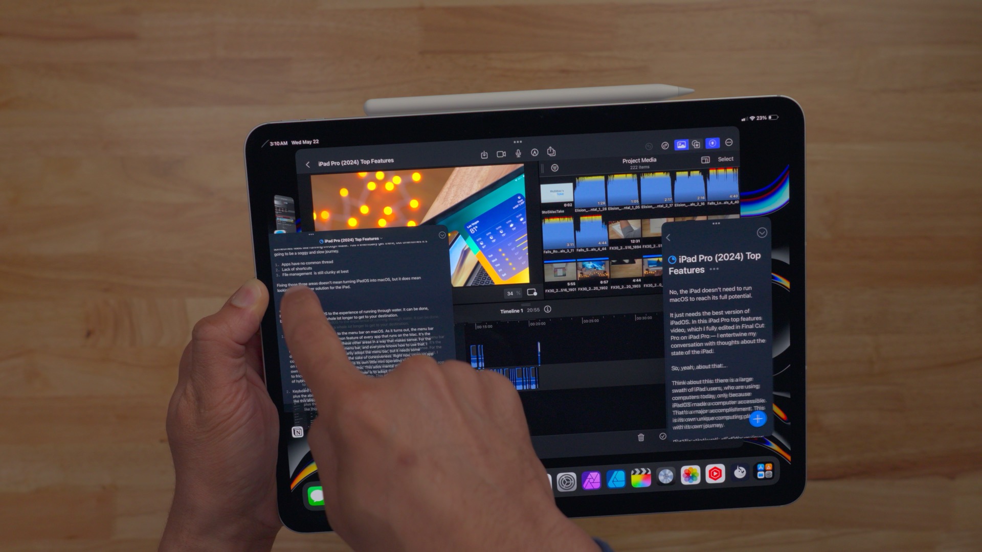 Multitâche avec iPad Pro 13 pouces