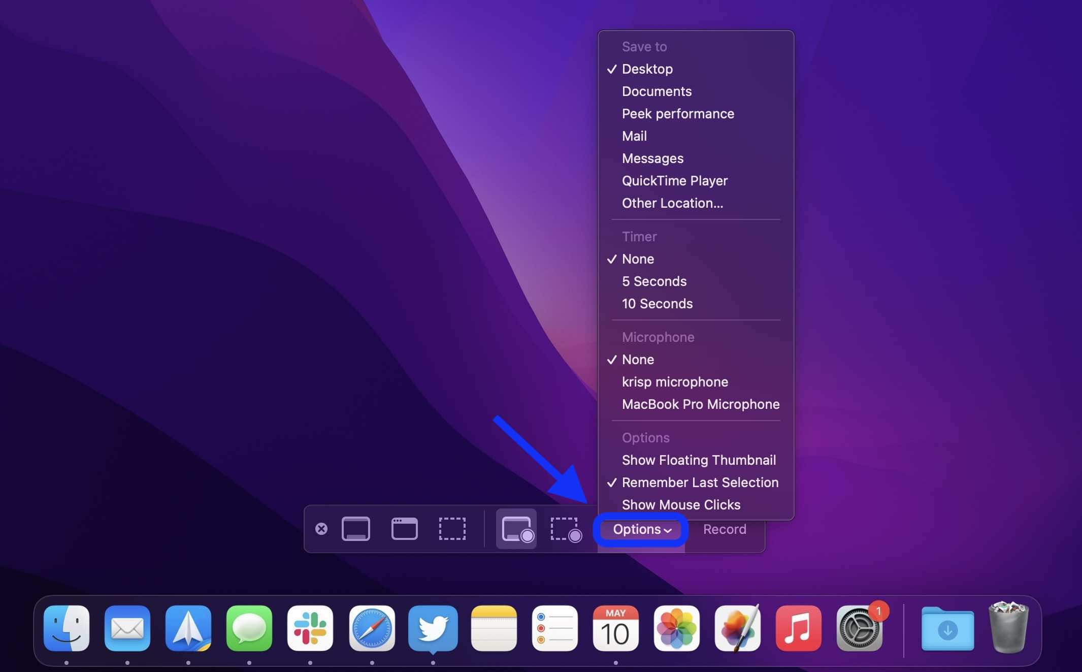 enregistrement d'écran mac