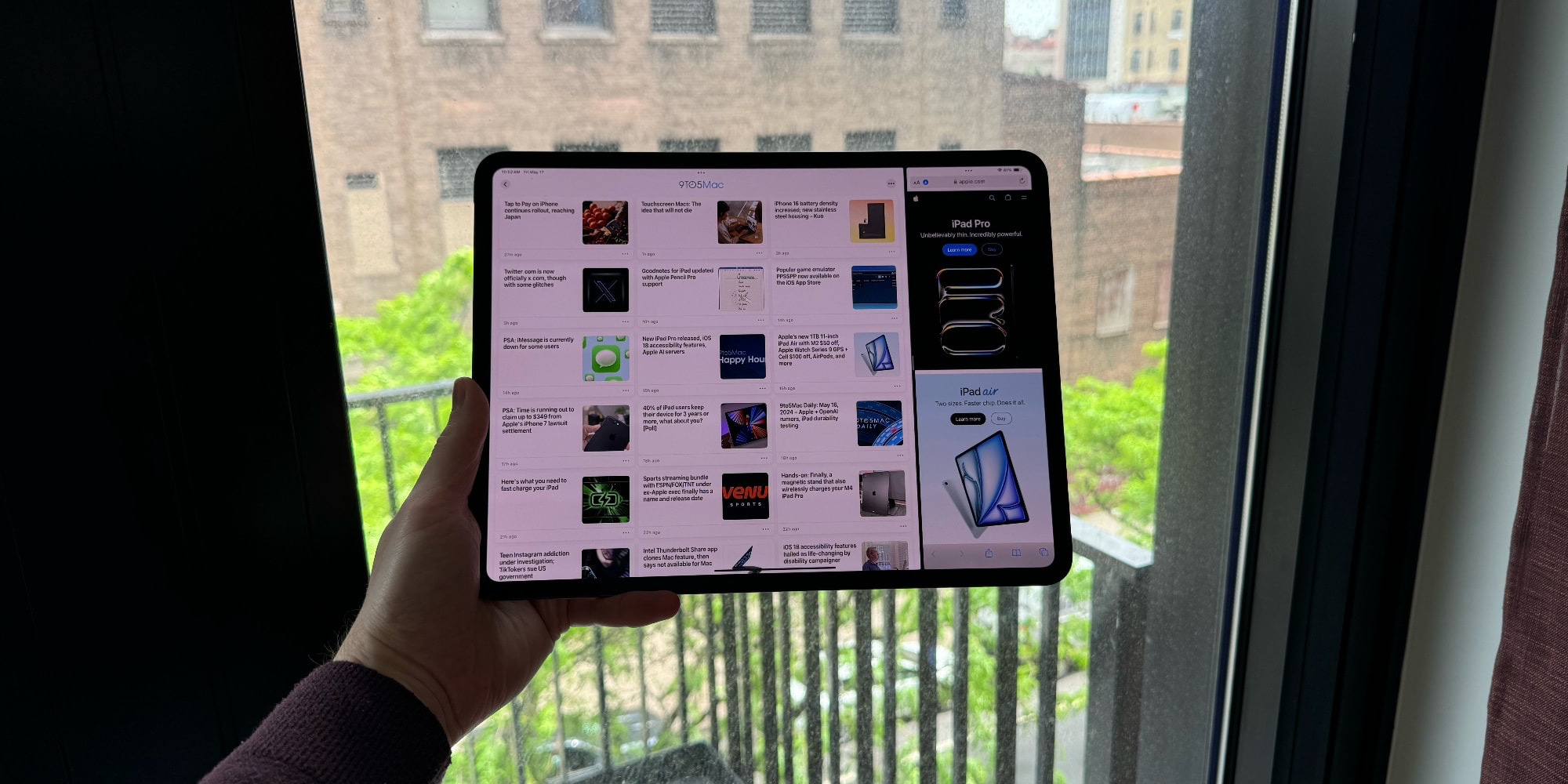 Astuce iPad : affichez beaucoup plus de contenu à l'écran à la fois avec ce paramètre 3 iPad Pro M4 13 pouces utilisant plus d'espace