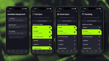 SmartGym obtient des listes multi-équipements, des poids personnalisés, des exercices alternatifs et bien plus encore