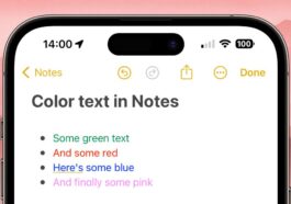 Comment obtenir du texte en couleur dans l'application Apple Notes