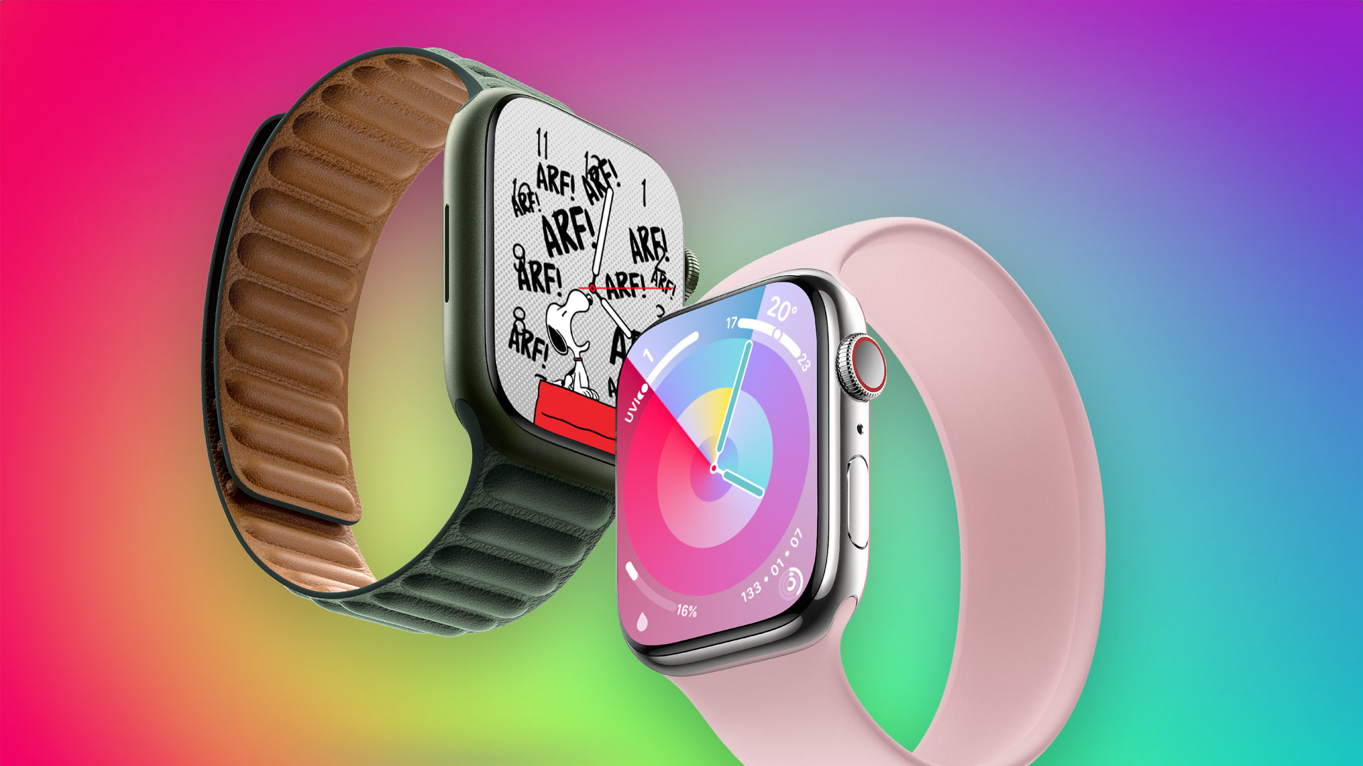 watchOS 10 : voici comment fonctionnent les nouveaux visages Snoopy et Palette Apple Watch