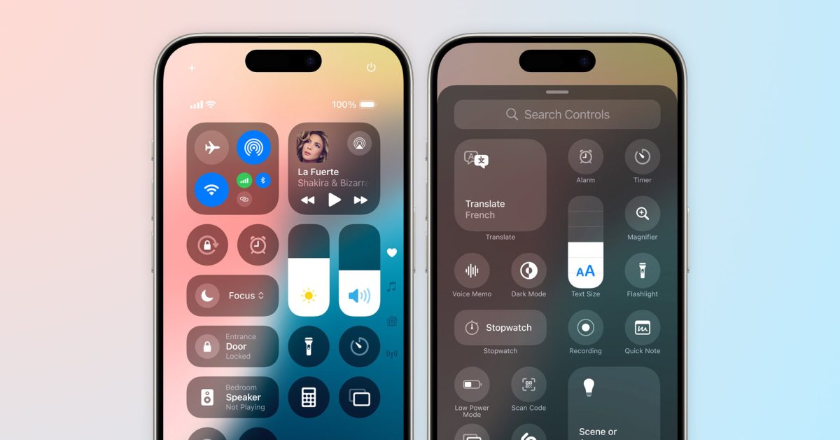 Les développeurs peuvent désormais créer leurs propres bascules pour Control Center dans iOS 18 101 Les développeurs peuvent désormais créer leurs propres bascules pour Control Center dans iOS 18