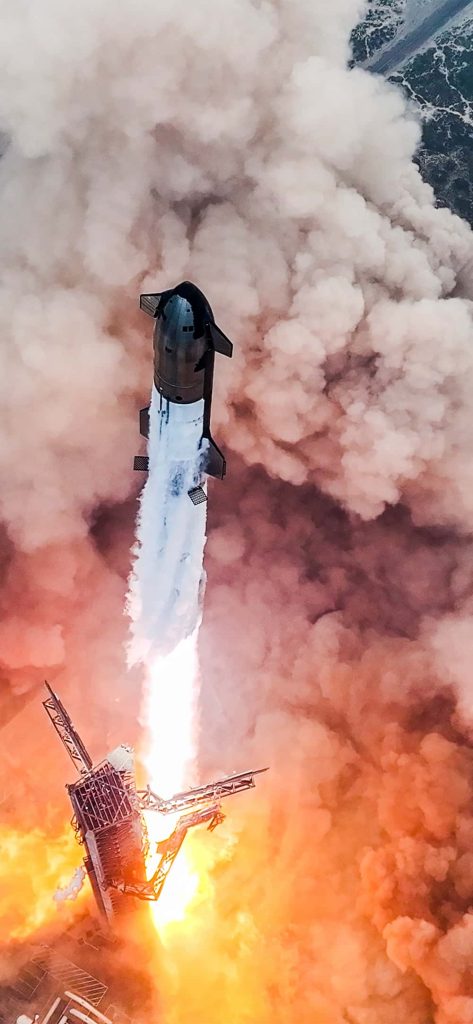 Célébrez le quatrième vol du vaisseau spatial SpaceX avec ces superbes fonds d'écran pour iPhone 3 Fond d'écran de vaisseau spatial