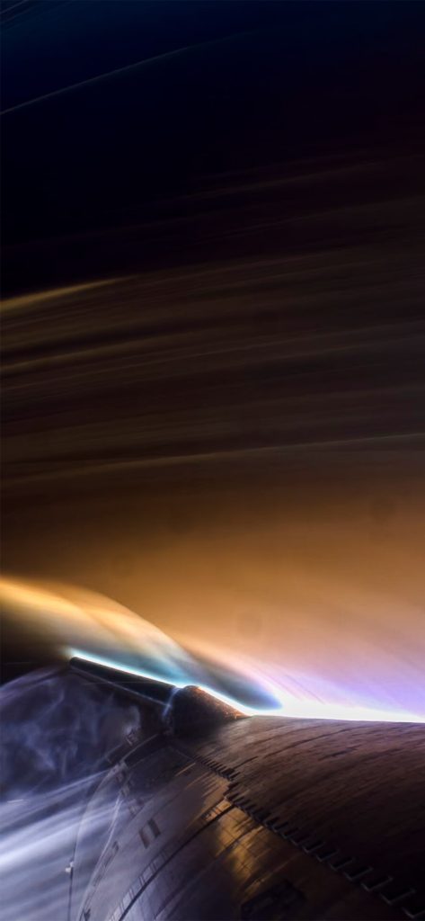 Célébrez le quatrième vol du vaisseau spatial SpaceX avec ces superbes fonds d'écran pour iPhone 6 Fond d'écran de rentrée du vaisseau spatial