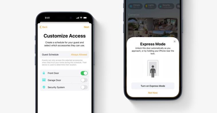Fonctionnalités iOS 18 HomeKit : accès des utilisateurs invités, déverrouillage des portes mains libres, prise en charge du robot aspirateur 1 Fonctionnalités iOS 18 HomeKit : accès des utilisateurs invités, déverrouillage des portes mains libres, prise en charge du robot aspirateur