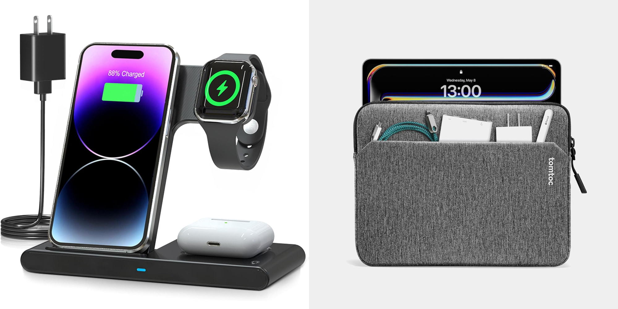 Partir en vacances? Ce sont les meilleurs essentiels de voyage pour les appareils Apple 4 Chargeur 3-en-1 et pochette pour ordinateur portable