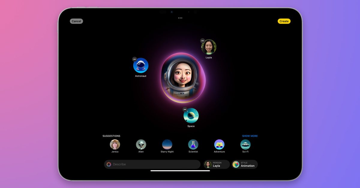 La nouvelle application Image Playground d'Apple pour étiqueter les images générées par l'IA dans les métadonnées