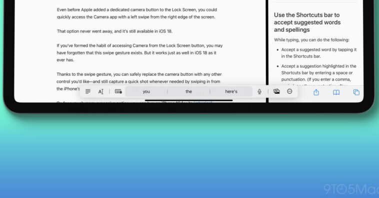 Conseil d'utilisateur expérimenté sur l'iPad : masquez la rangée de clavier flottante afin qu'elle ne masque pas votre contenu 1 Conseil d'utilisateur expérimenté sur l'iPad : masquez la rangée de clavier flottante afin qu'elle ne masque pas votre contenu