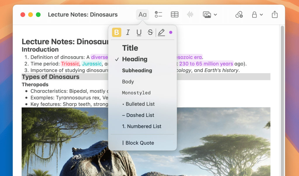 1719416410 120 macOS 15 Sequoia Comment ameliorer Notes avec des sections