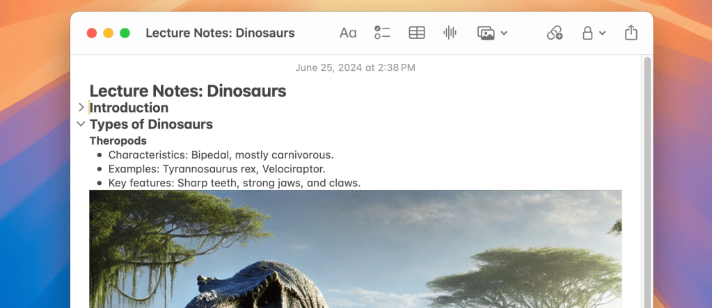 1719416412 807 macOS 15 Sequoia Comment ameliorer Notes avec des sections