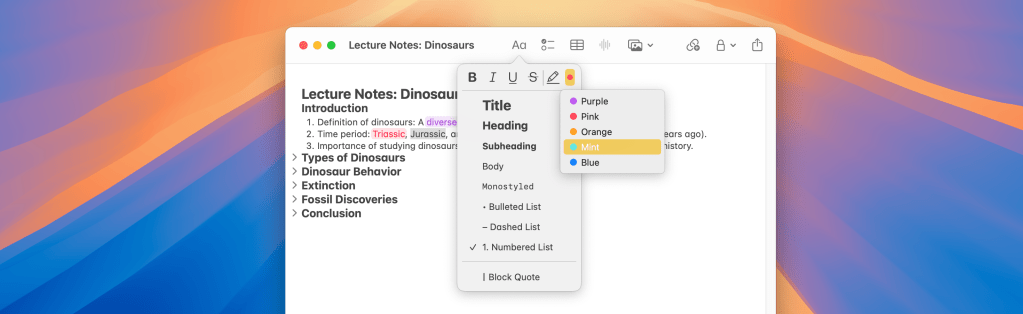 1719416413 140 macOS 15 Sequoia Comment ameliorer Notes avec des sections