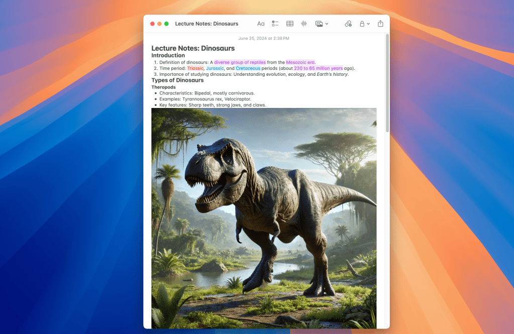 1719416417 295 macOS 15 Sequoia Comment ameliorer Notes avec des sections
