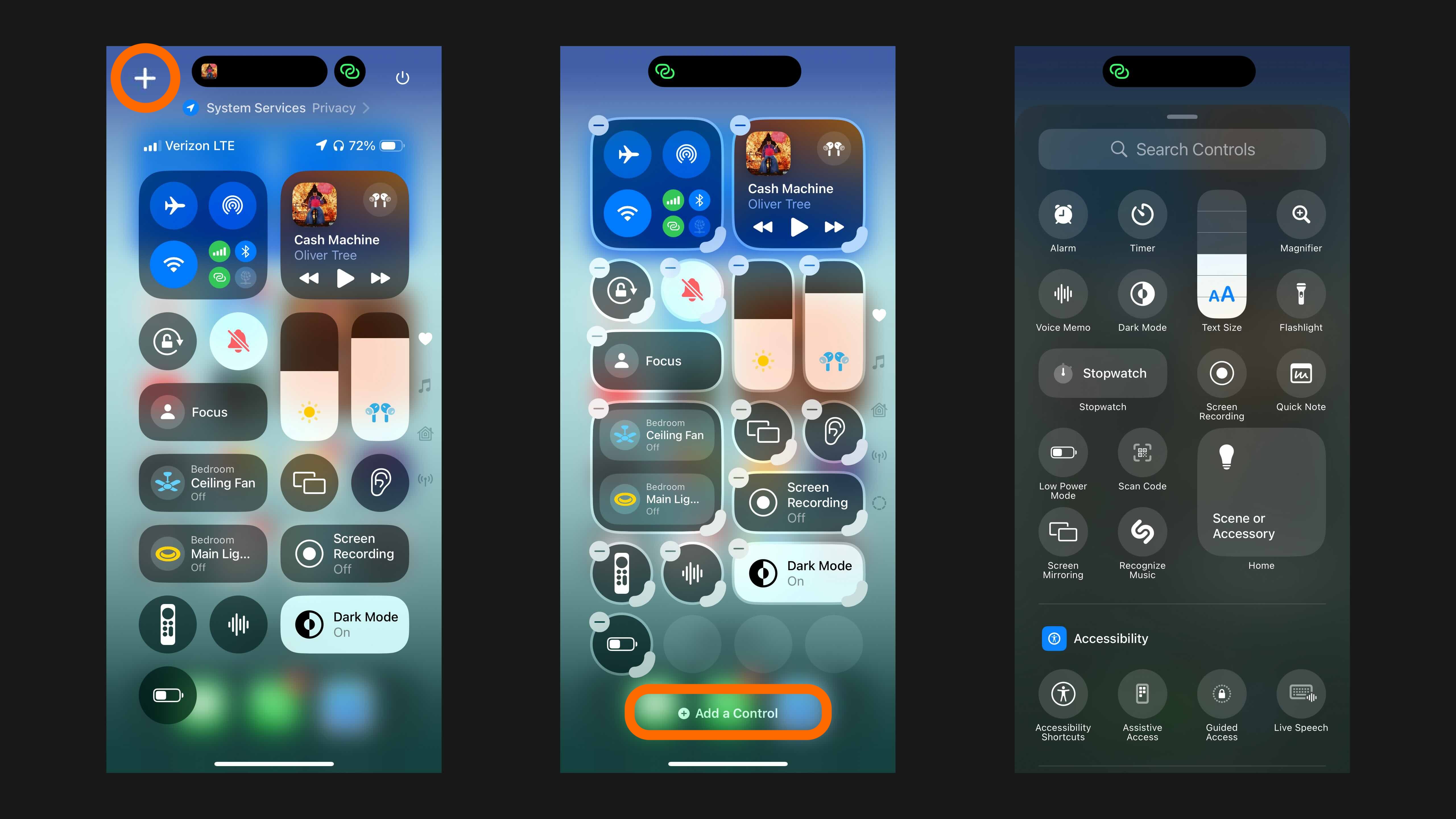 Comment personnaliser et utiliser le tout nouveau Control Center dans iOS 18 2 personnaliser et utiliser Control Center iOS 18 1