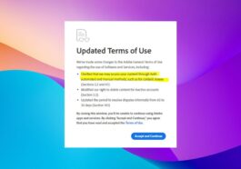 La modification des conditions générales d’Adobe scandalise de nombreux professionnels