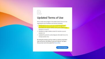 La modification des conditions générales d’Adobe scandalise de nombreux professionnels