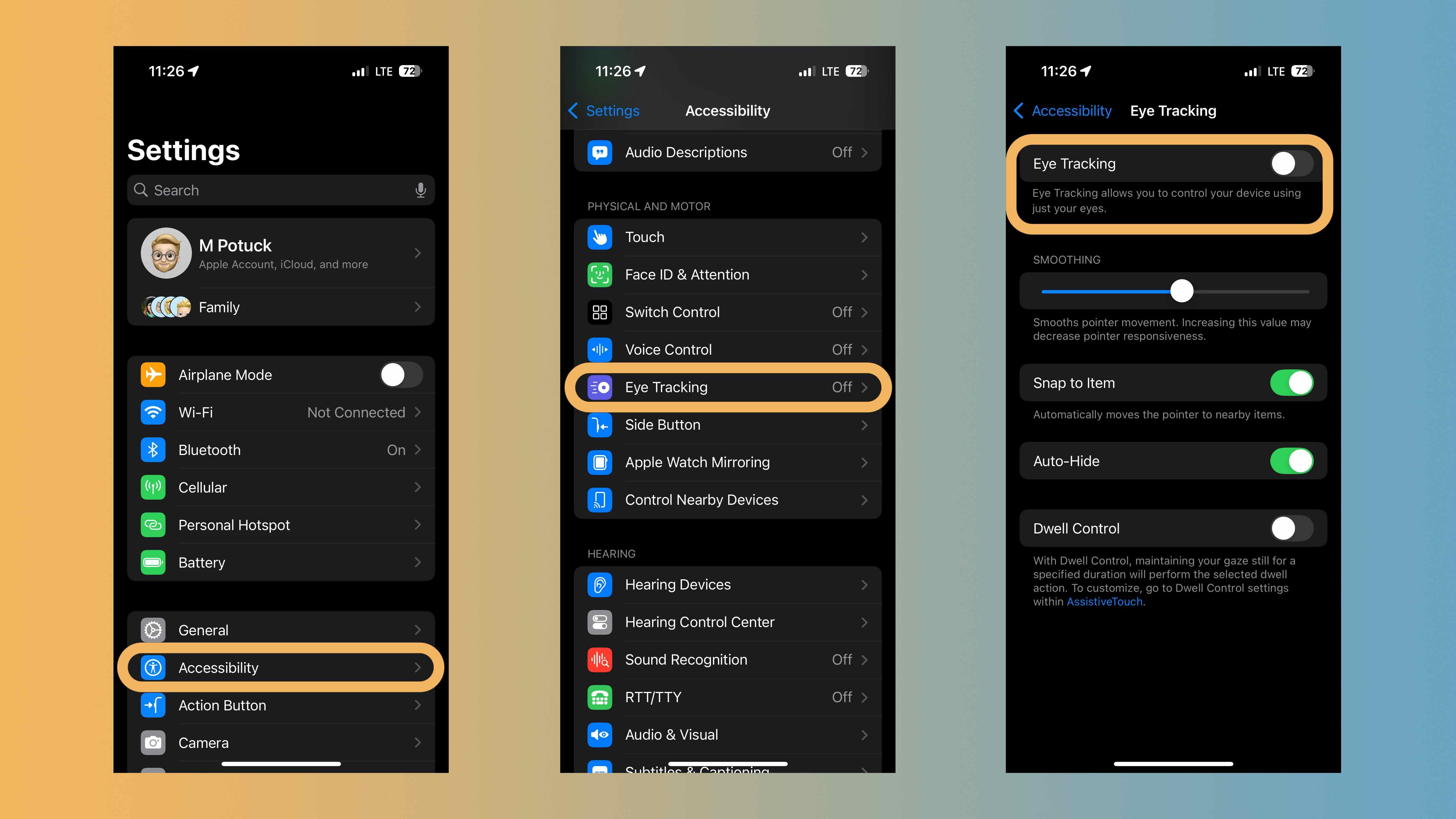 Voici comment activer le suivi oculaire de l'iPhone dans iOS 18 2 activer le suivi oculaire de l'iPhone, comment 1