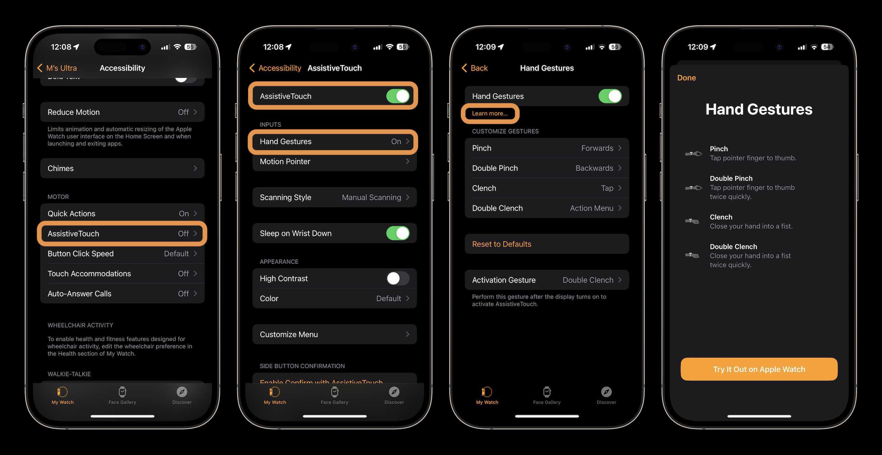 Comment activer le contrôle gestuel de type double tap sur presque toutes les montres Apple 4 Activer le double tap avec n'importe quelle Apple Watch 2