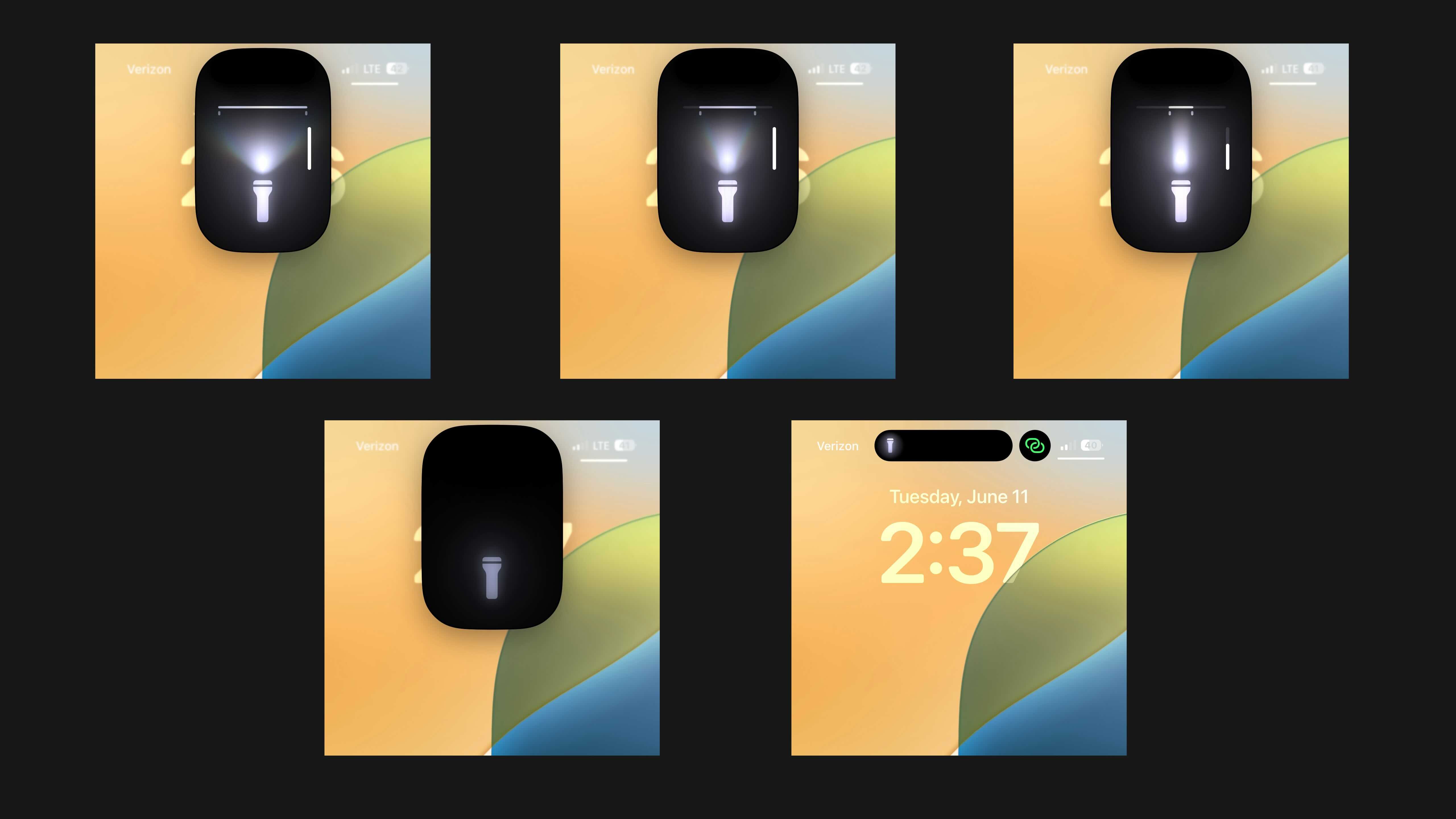 Lampe de poche pour iPhone iOS 18 1