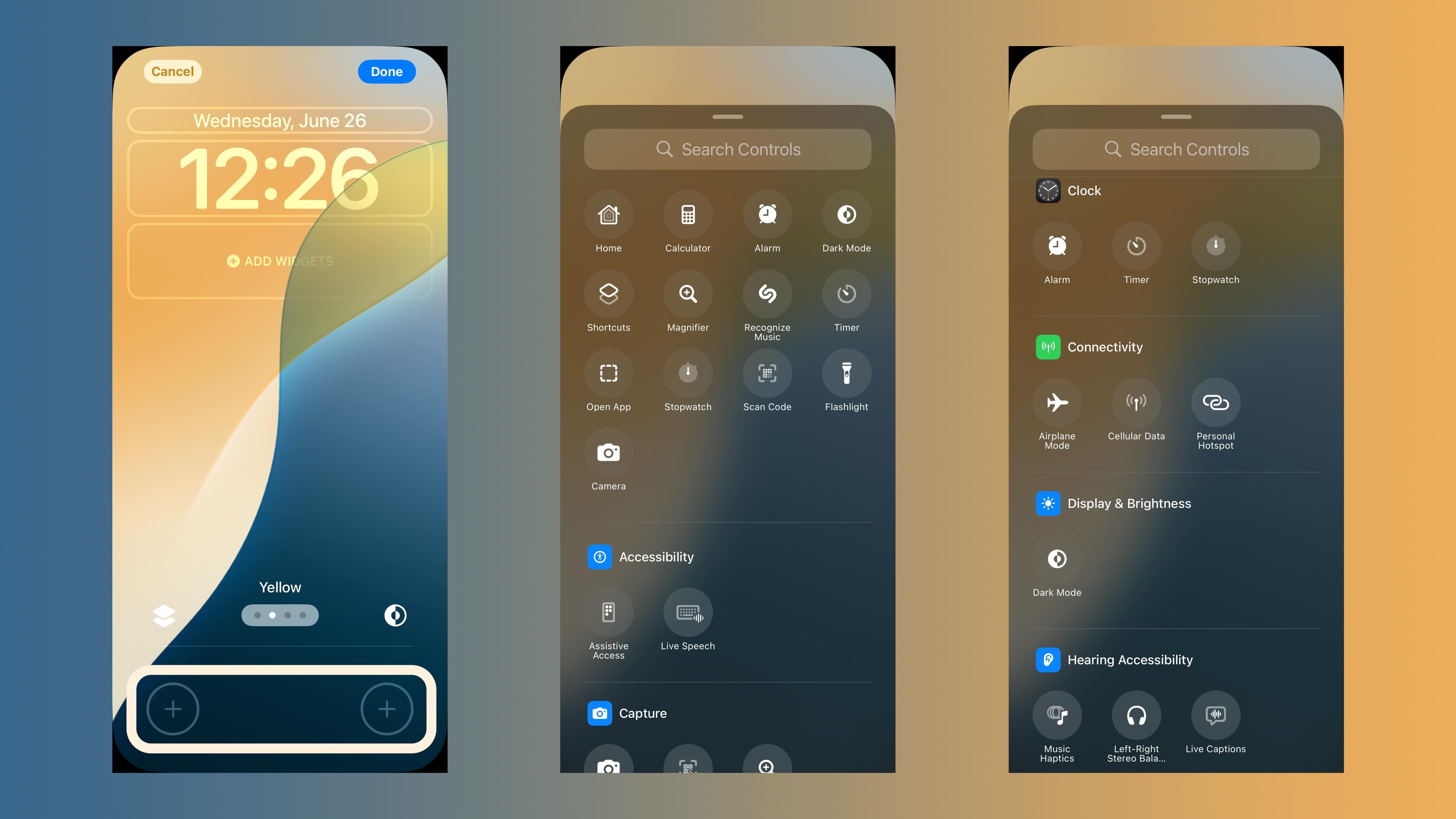 modifier les commandes de l'écran de verrouillage sur iPhone dans iOS 18 2