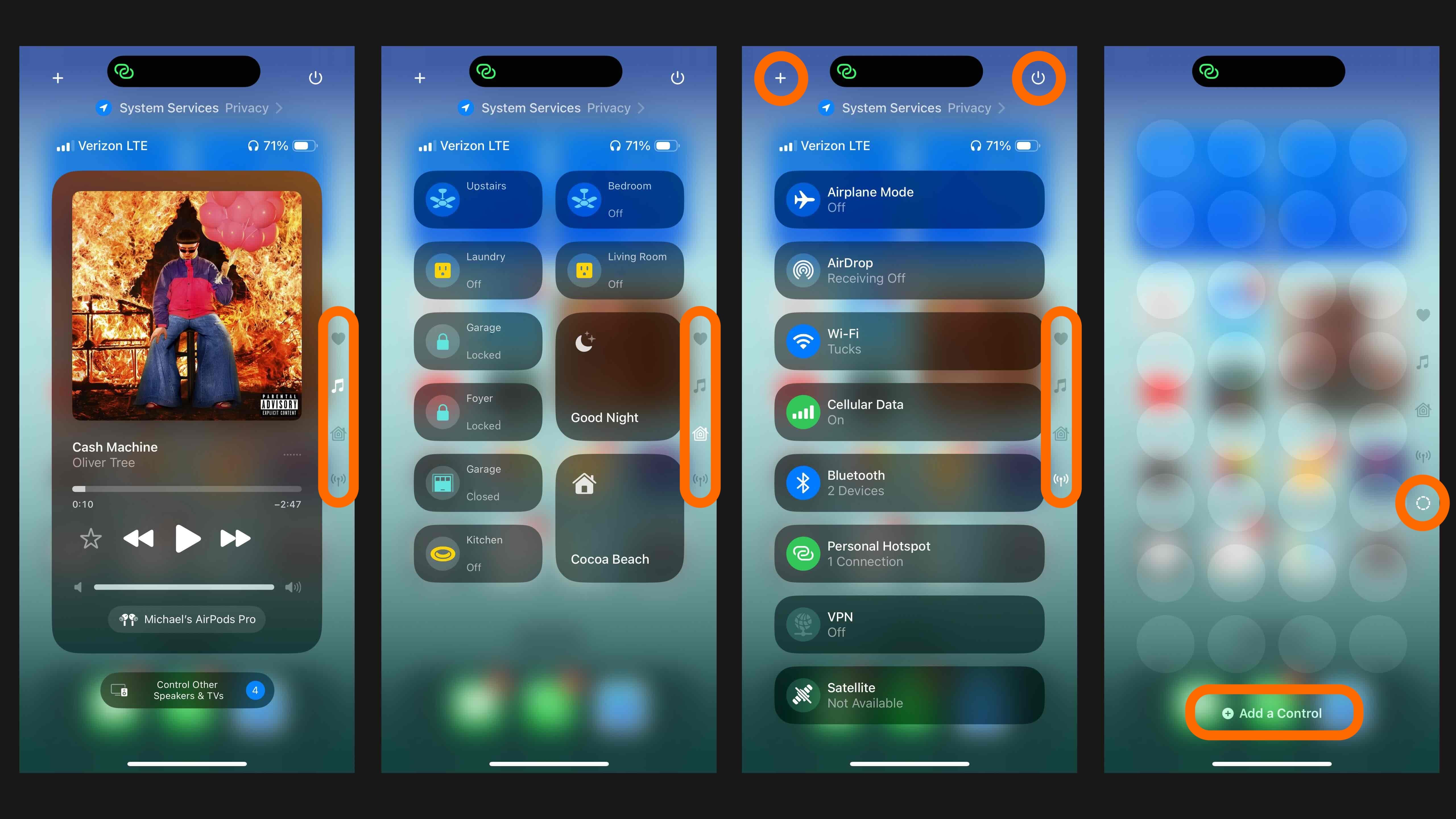 Comment personnaliser et utiliser le tout nouveau centre de contrôle dans iOS 18 4 personnaliser et utiliser le centre de contrôle iOS 18 3
