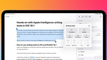 Pratique des outils d'écriture Apple Intelligence dans iOS 18.1