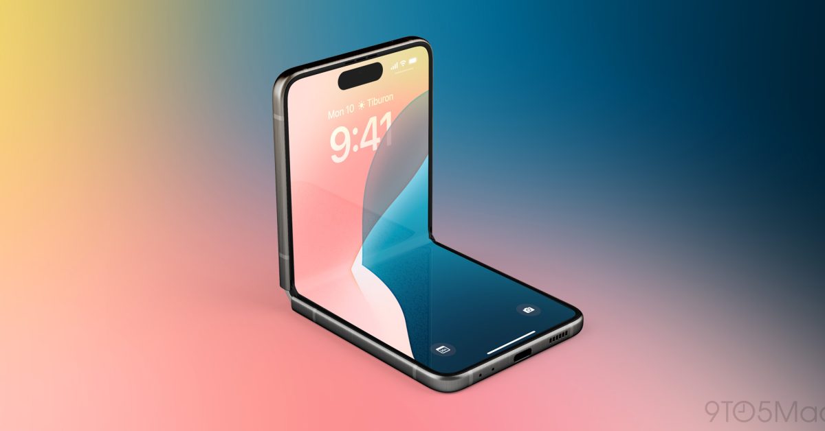Rapport : l'iPhone pliable arrivera en 2026 avec un design pliable de haut en bas