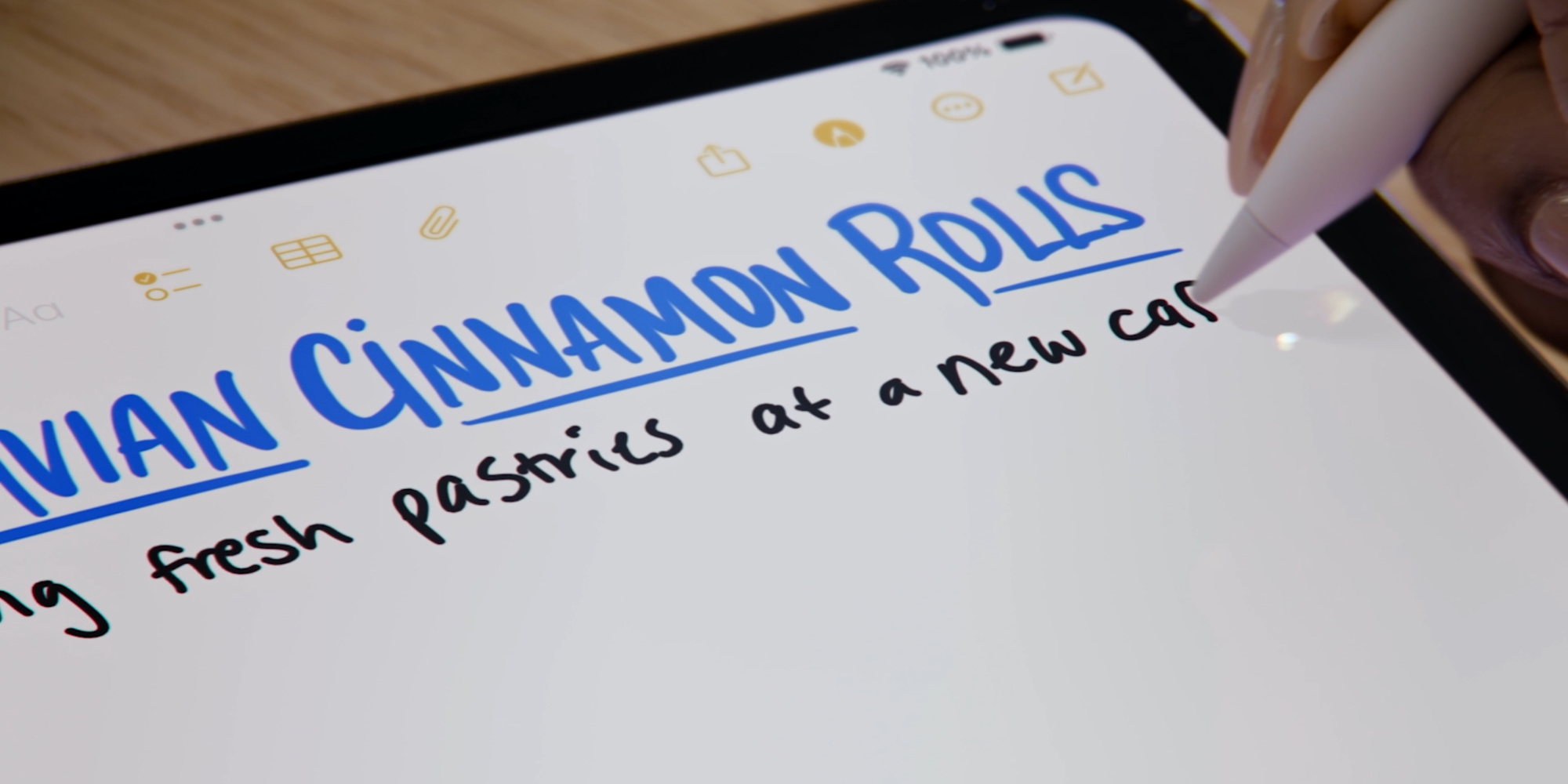 Script intelligent dans Apple Notes